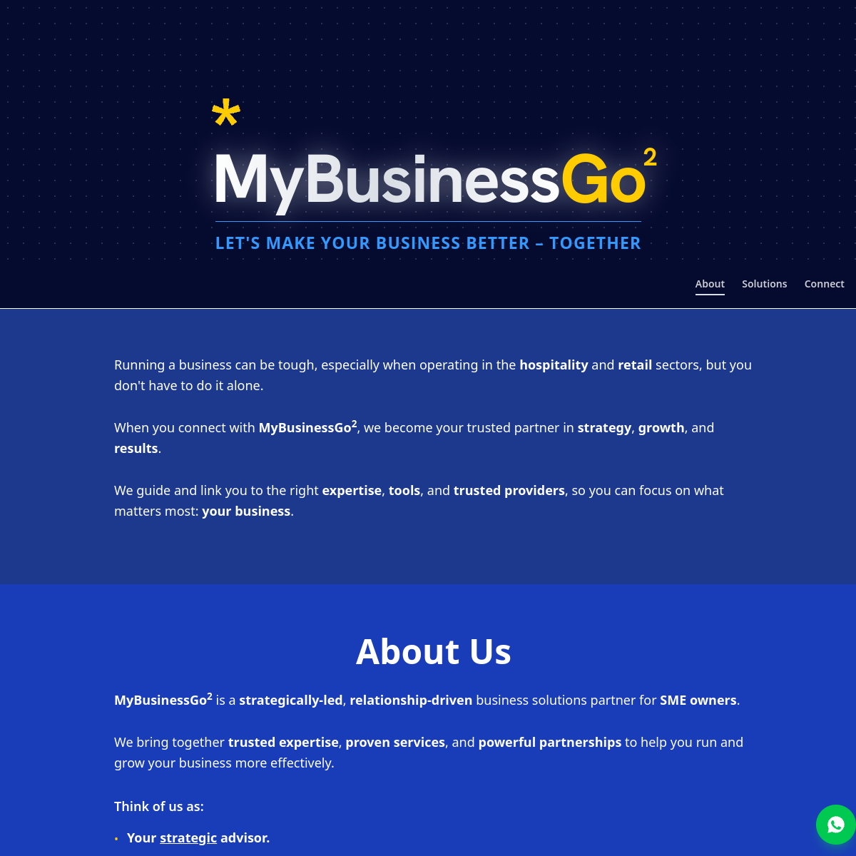MyBusinessGo² – SME Business Partner